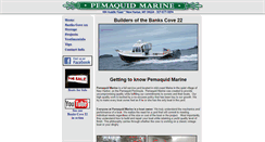 Desktop Screenshot of pemaquidmarine.com