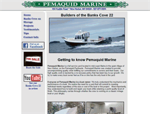 Tablet Screenshot of pemaquidmarine.com
